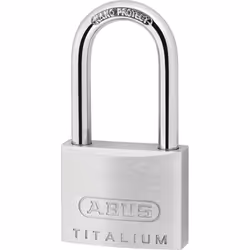 ABUS 64TI/40HB40 KD, Cadenas conventionnel, Verrouillage par clé, fermeture différente, Aluminium, Aluminium, Acier