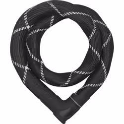 ABUS Combination 8210/110, Antivol à chaîne, Noir, Acier, Acier, Clé plate, 1100 mm