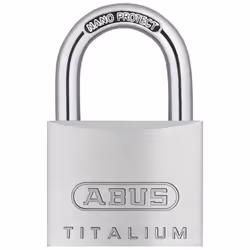 Serrure de rideau n° 64TI TITALIUM™ • Corps de serrure massif en aluminium spécial TITALIUM™ • Étrier en acier spécial avec r ...