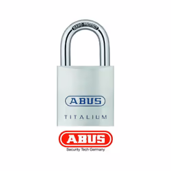 ABUS 80TI/40, Cadenas conventionnel, Verrouillage par clé, fermeture différente, Titane, Acier, En forme de U