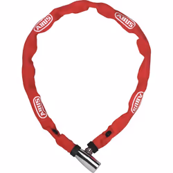 ABUS 1500, Antivol à chaîne, Rouge, Acier trempé, Clé, 600 mm, 140 g