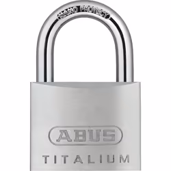 ABUS 64TI/50 B/DFNLI, Cadenas conventionnel, Verrouillage par clé, fermeture différente, Aluminium, Acier trempé, 5 cm