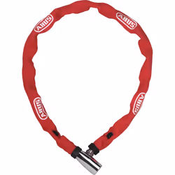 ABUS 57659, Antivol à chaîne, Rouge, Acier, Acier trempé, Clé, 1100 mm