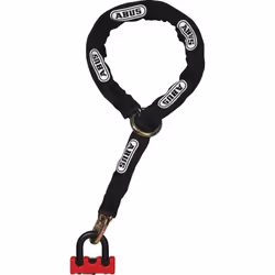 ABUS 59715, Antivol à chaîne, Noir, Rouge, Acier trempé, Clé, 41 mm, 1200 mm