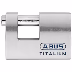 ABUS 70746, Cadenas avec obturateur, Verrouillage par clé, Clés semblables, Portail, Boîte à outils, Acier inoxydable, 7 cm