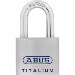ABUS 96TI/60 KD, Cadenas conventionnel, Verrouillage par clé, fermeture différente, Aluminium, Aluminium, Acier trempé