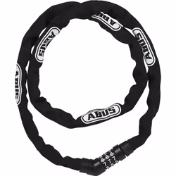 ABUS 4804C, Antivol à chaîne, Noir, Plastique, Acier, Synthétique, Acier