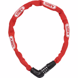 ABUS 72495, Verrouillage des roues, Rouge, Acier, Acier, Nylon, 750 mm