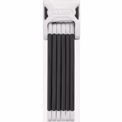 ABUS 72985, Verrou pliable, Blanc, Acier trempé, Clé, 900 mm, 1,2 kg