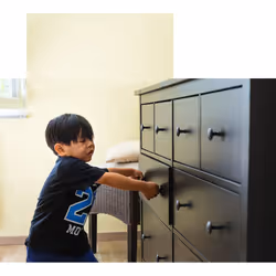 ABUS JC4500 Serrure de sécurité pour enfant Bloque-porte magnétique pour enfants Blanc