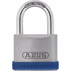ABUS Cadenas Silver Rock 5, Cadenas conventionnel, Verrouillage par clé, fermeture différente, Portail, Boîte à outils, Argen ...