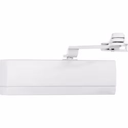 Ferme porte Alu 85 kg max avec Capot Blanc Blister - TU