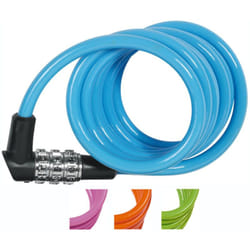Abus - antivol cable combi color 1M50X7MM cable spiral 4 couleurs assorties 0072214/4003318803963