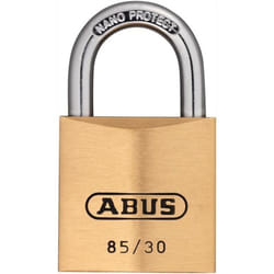 Abus - Cadenas cylindrique 85/30 largeur du corps de verrou 30 mm verrouillage multipoints laiton