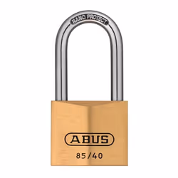 Cadenas en laiton, résistant à la corrosion et résistant grâce au double verrouillage (à partir de 30 mm) et étrier en acier  ...