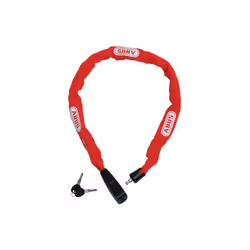 ABUS 5010781 Antivol pour bicyclettes Noir, Rouge 850 mm Antivol à chaîne