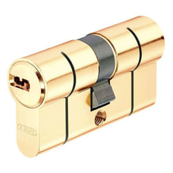 Abus - Double Embrayage Pointes Laiton Euro Cylindre 30/30 - D66 Mm 30/30
