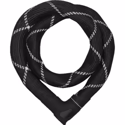 ABUS 8210/140, Antivol, Noir, Acier, Acier, Synthétique, Fibre
