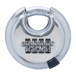 Cadenas Citadel en forme de disque avec une combinaison à quatre chiffres réglableAutres caractéristiques techniques:- couleu ...