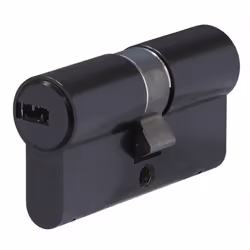 Cylindre de porte avec clé réversible et carte à code. Cylindre profilé pour porte d'entrée ou porte d'appartement. Fonction  ...