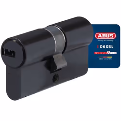 Cylindre de porte - ABUS - D6XBL 30/35 - Noir - 5 clés - Fonction durgence