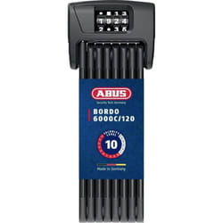 Abus - 6000C/120 Antivol pliant noir fermeture à combinaison W292943