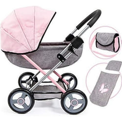 Poussette de poupée - BAYER DESIGN - COSY - Pliable - Bicolore - Pour poupées jusquà 46 cm