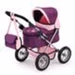 Landau pour poupée Trendy prune - BAYER DESIGN - Réglable - Convient aux poupées jusquà 46 cm