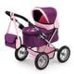 Landau pour poupée Trendy prune - BAYER DESIGN - Réglable - Convient aux poupées jusquà 46 cm