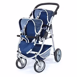 Reig Poussette pour poupées Tandem Bleu 73 x 63 x 46 cm