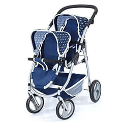 Reig Poussette pour poupées Tandem Bleu 73 x 63 x 46 cm