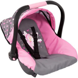 Siège Auto de Poupée - BAYER DESIGN - Gris et Rose - Fille