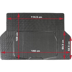Dino - Tapis de coffre auto 108 cm x 140 cm noir