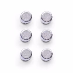 Zeller Present 11224, Rond, Néodyme, Acier inoxydable, 6 mm, 8 mm, 6 pièce(s)