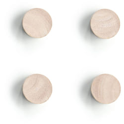Zeller Present - Aimants en bois, ø 2,2 cm, ensemble de 4