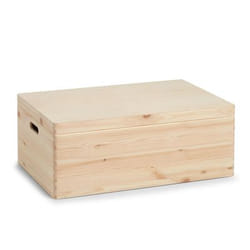 Zeller Present 13154 Boîte de rangement Rectangulaire Bois de pin Naturel
