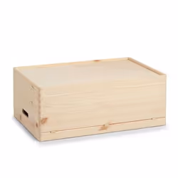 Zeller Present 13154 Boîte de rangement Rectangulaire Bois de pin Naturel