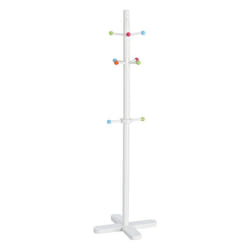Zeller Present 13451 porte-manteaux Colonne 10 crochet(s) Blanc
