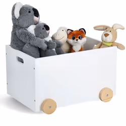 Zeller Present 13508 rangement de jouets Boîte de rangement de jouets Autonome Blanc, Bois