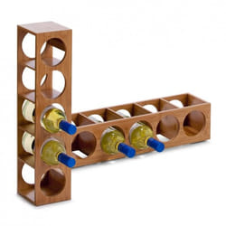 Zeller Present 13565 porte-bouteilles Casier à bouteilles de table 5 bouteille(s) Bambou Bois