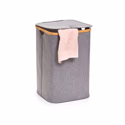 Zeller Present 14232, Rectangulaire, Bambou, Polyester, Bambou, Gris, 330 mm, 330 mm, 500 mm