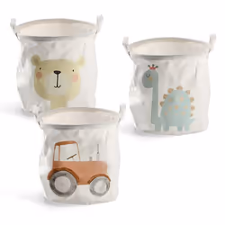 Zeller Present 14247 rangement de jouets Panier de rangement Autonome Multicolore, Blanc