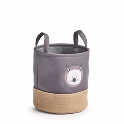 Zeller Present 14278, Panier de rangement, Gris, Rond, Jute, Polyester, Image, Intérieure
