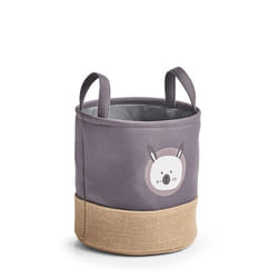 Zeller Present 14278 Boîte de rangement Panier de rangement Rond Jute, Polyester Gris