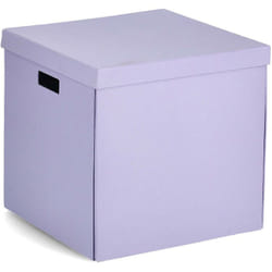 Zeller Present - Contenant de rangement avec couvercle, carton recyclé, 33,5 x 33 x 32 cm