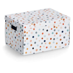 Boîte en carton avec couvercle dots, 25 x 35 x 20 cm