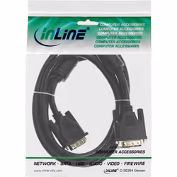 InLine 17764 câble DVI 3 m Noir