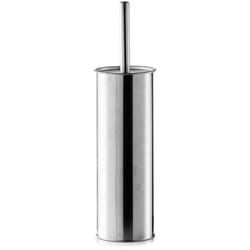 Zeller Present - Brosse de toilette avec conteneur en acier inoxydable, ø 9,5 cm