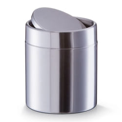 Zeller Present 18408 poubelle Rond Acier inoxydable