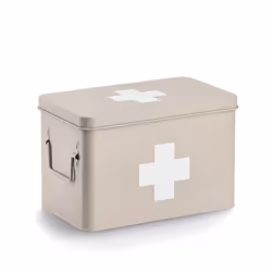Zeller Present 19241, Boîte de rangement, Beige, Rectangulaire, Métal, Image, Intérieure